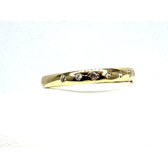 14K REAL GOLD Ladies Band Ring 6.5 - Picture 2 of 10